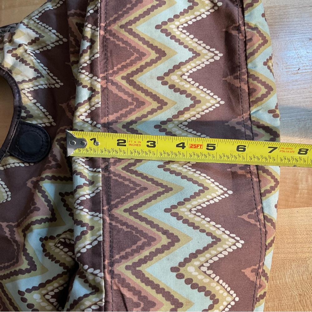 Banana Republic Woven Textile Safari Tote Bag Leather Handles Festival Boho - Picture 12 of 15